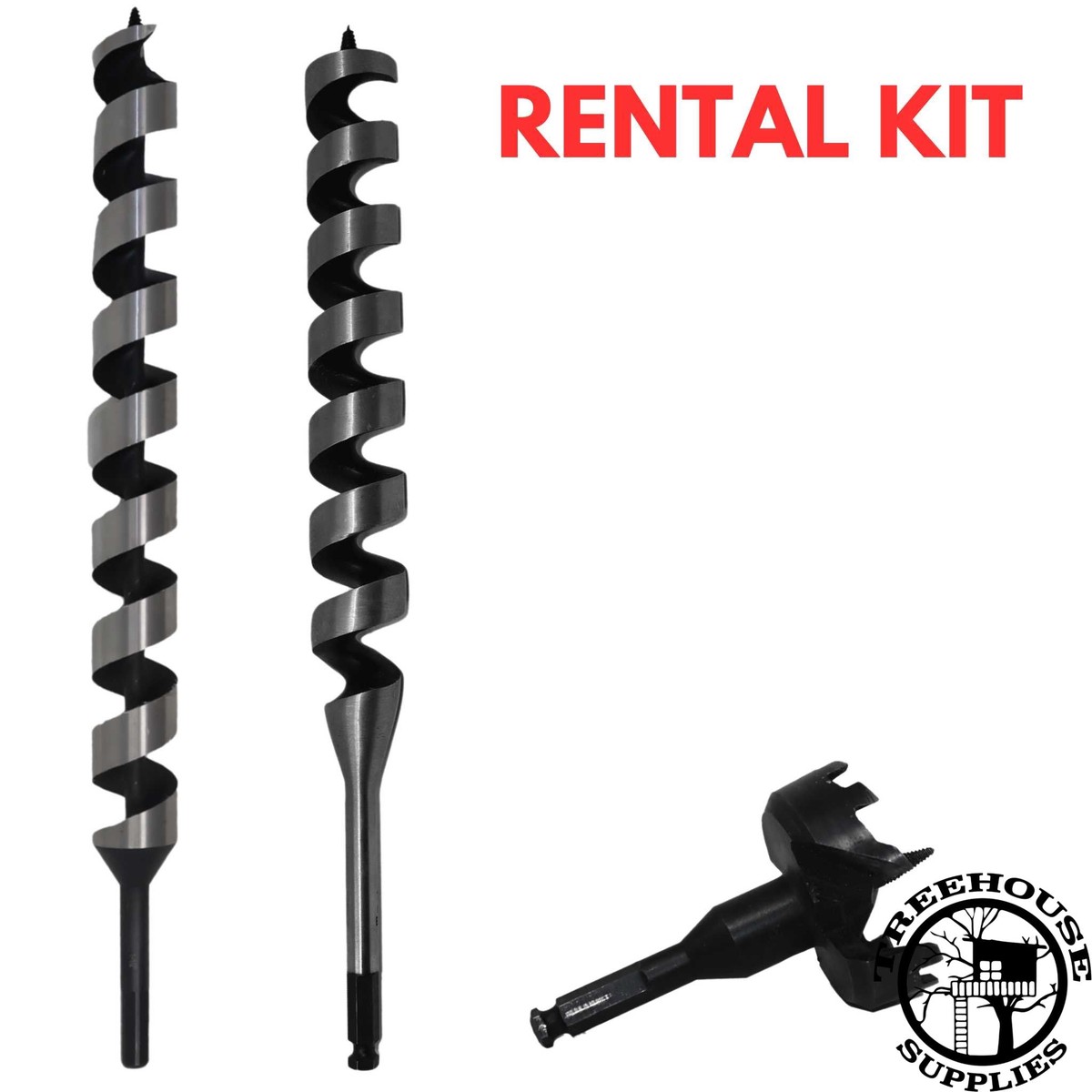 Heavy-Duty Treehouse Bolt Drill Bits - Kit Rental