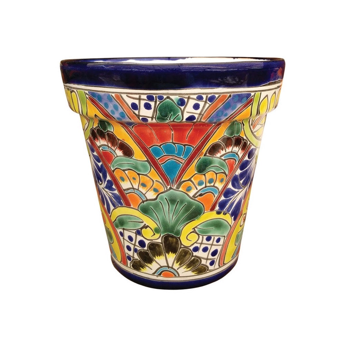 Avera Products APG025140 Ceramic Talavera Planter Multicolore