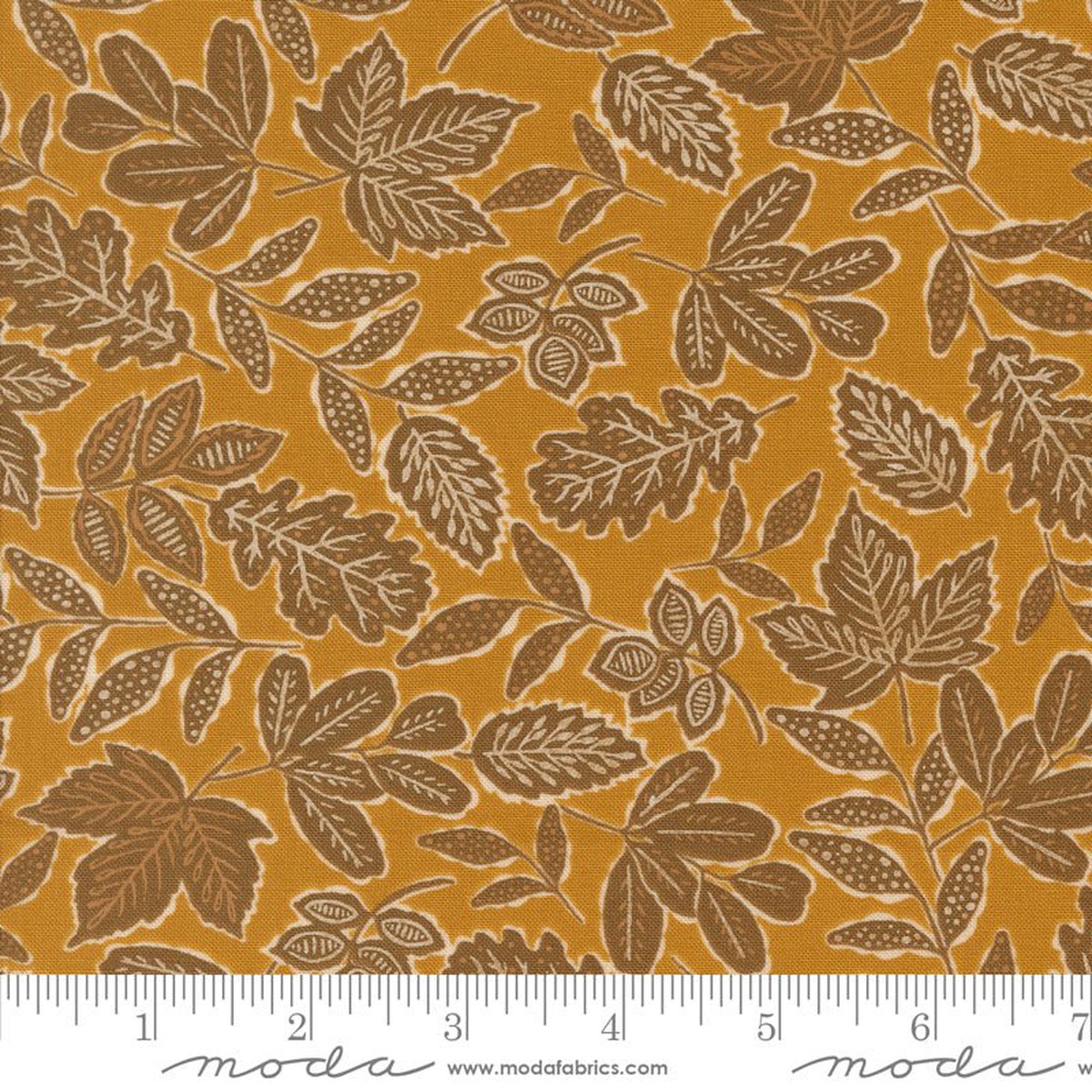 Caramel Leafage Foraged Found Hand Me Down for Moda (14 yard)