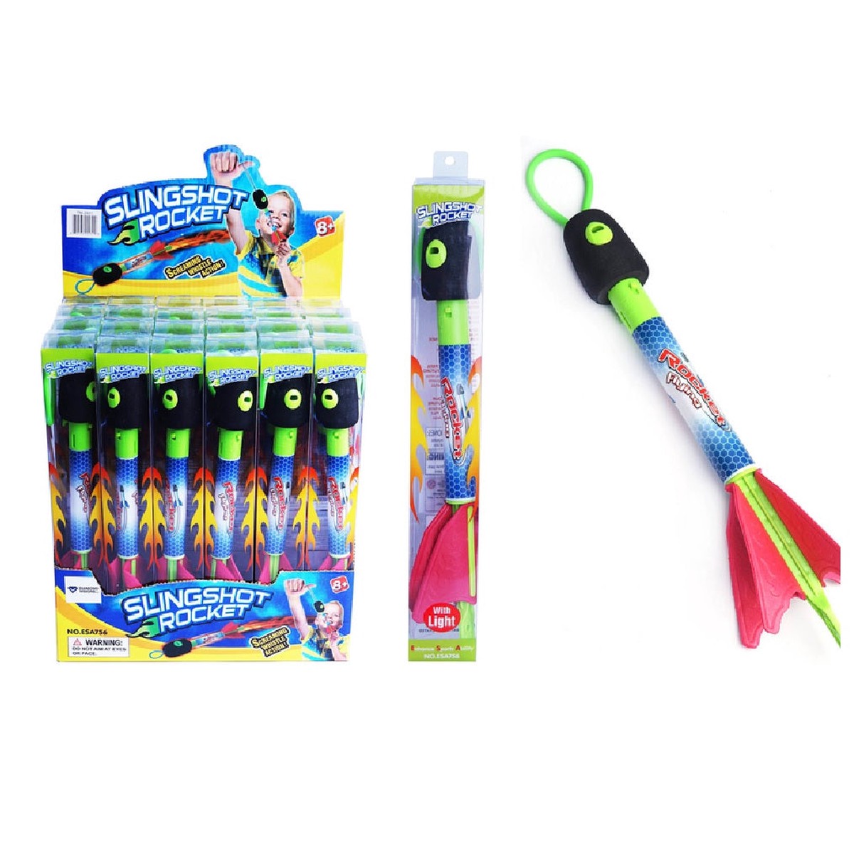 Diamond Visions TM-2951 Light Up Sling Shot Rocket Assorted