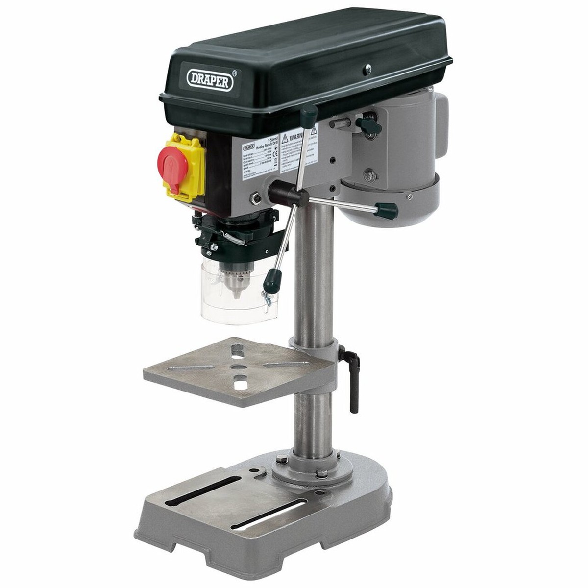 Draper 38255 5 Speed Bench Pillar Drill 350W 13mm in