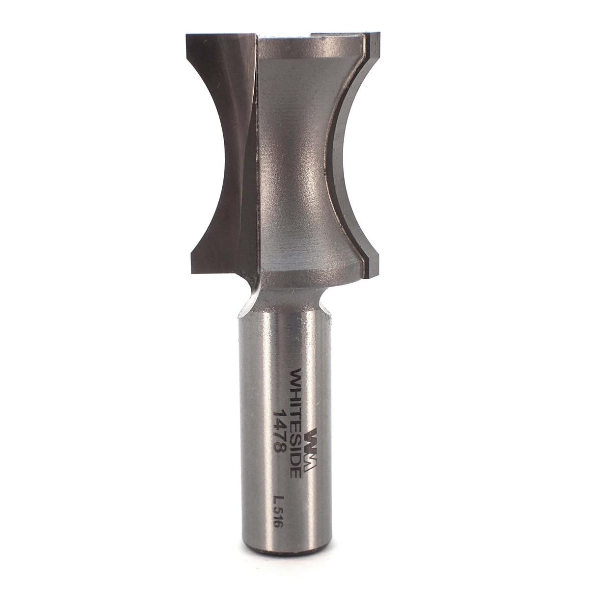 1478 Oval Edge (Half Bull Nose) Router Bit 1 A X 316 B X 1-14 CL 1 D