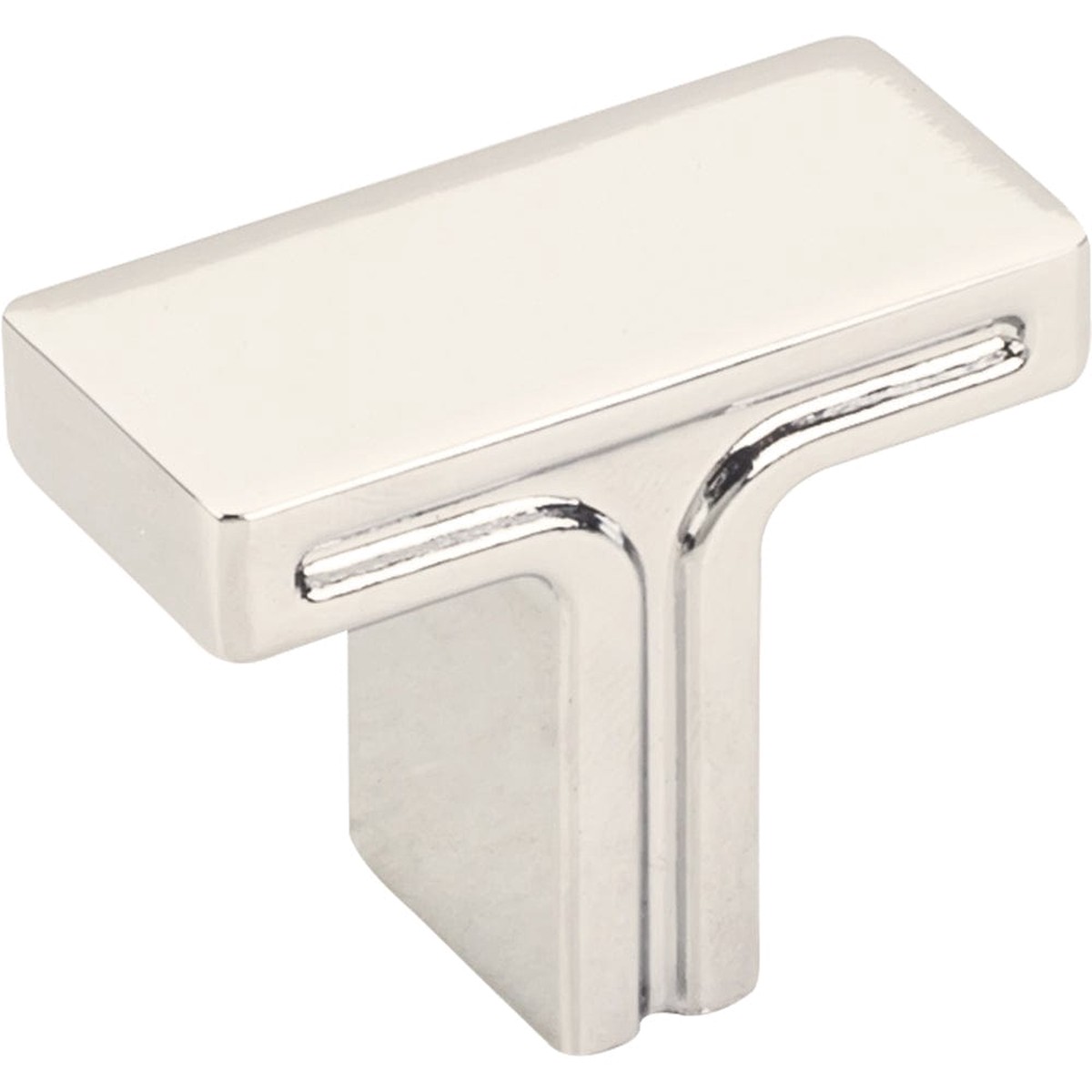 Anwick Rectangle Knob 1-38 OL Polished Nickel
