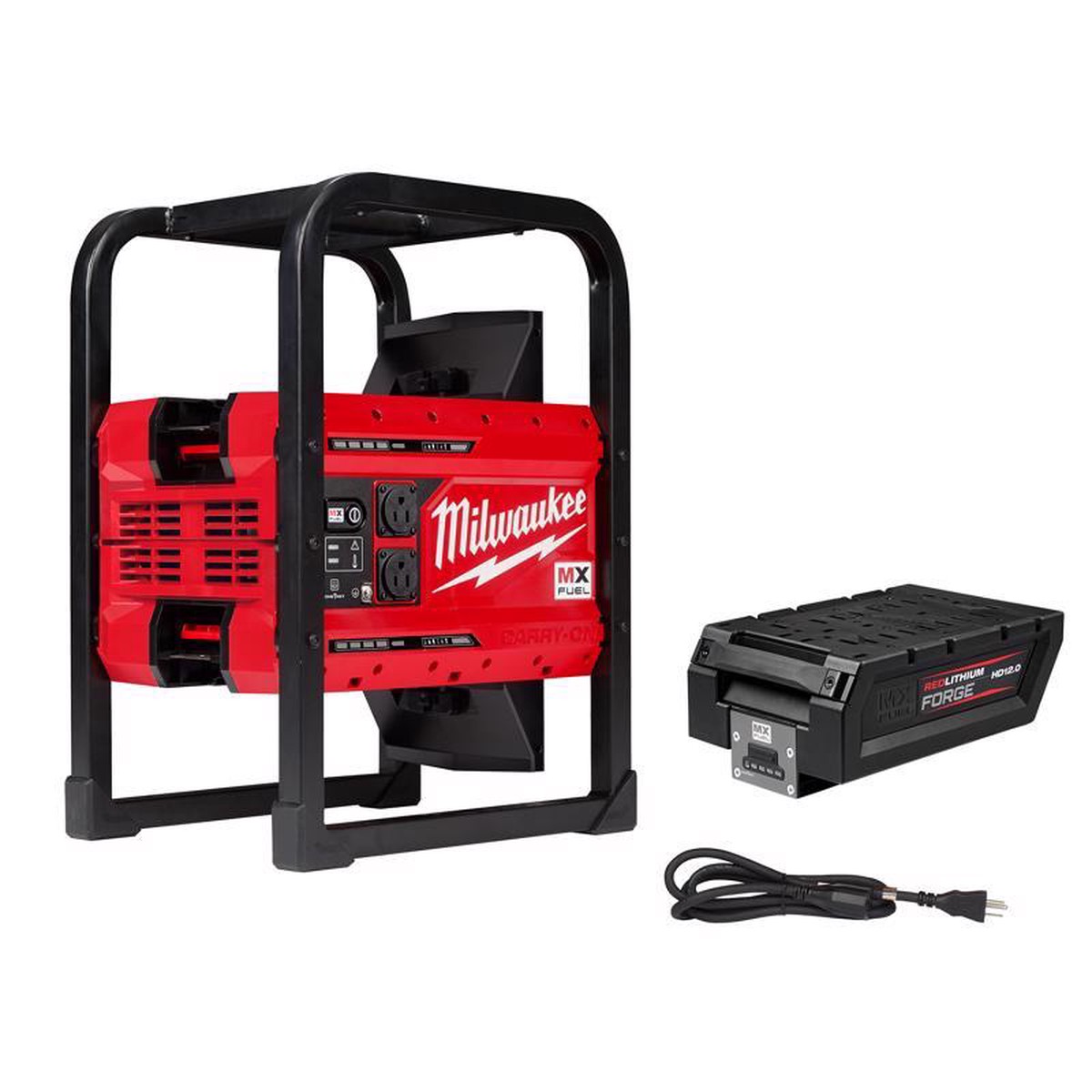 Milwaukee MX FUEL Carry-On Lithium-Ion 3600W1800W Power Supply Power Supply with Battery