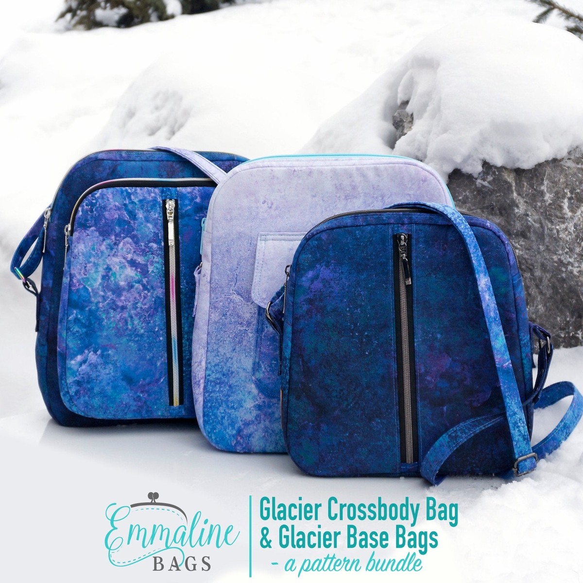 PDF Pattern - The Glacier Bag Bundle (2 patterns3 Bags)