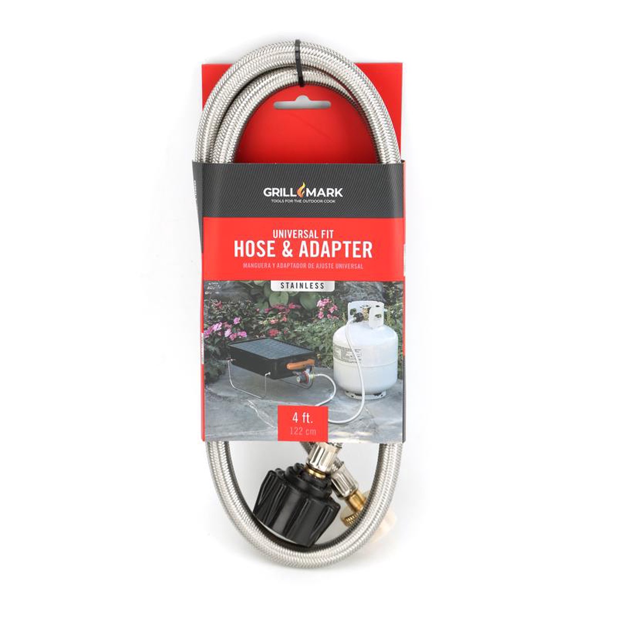 Grill Mark 03038ACE Gas Line Hose And Adapter Stainless Steel