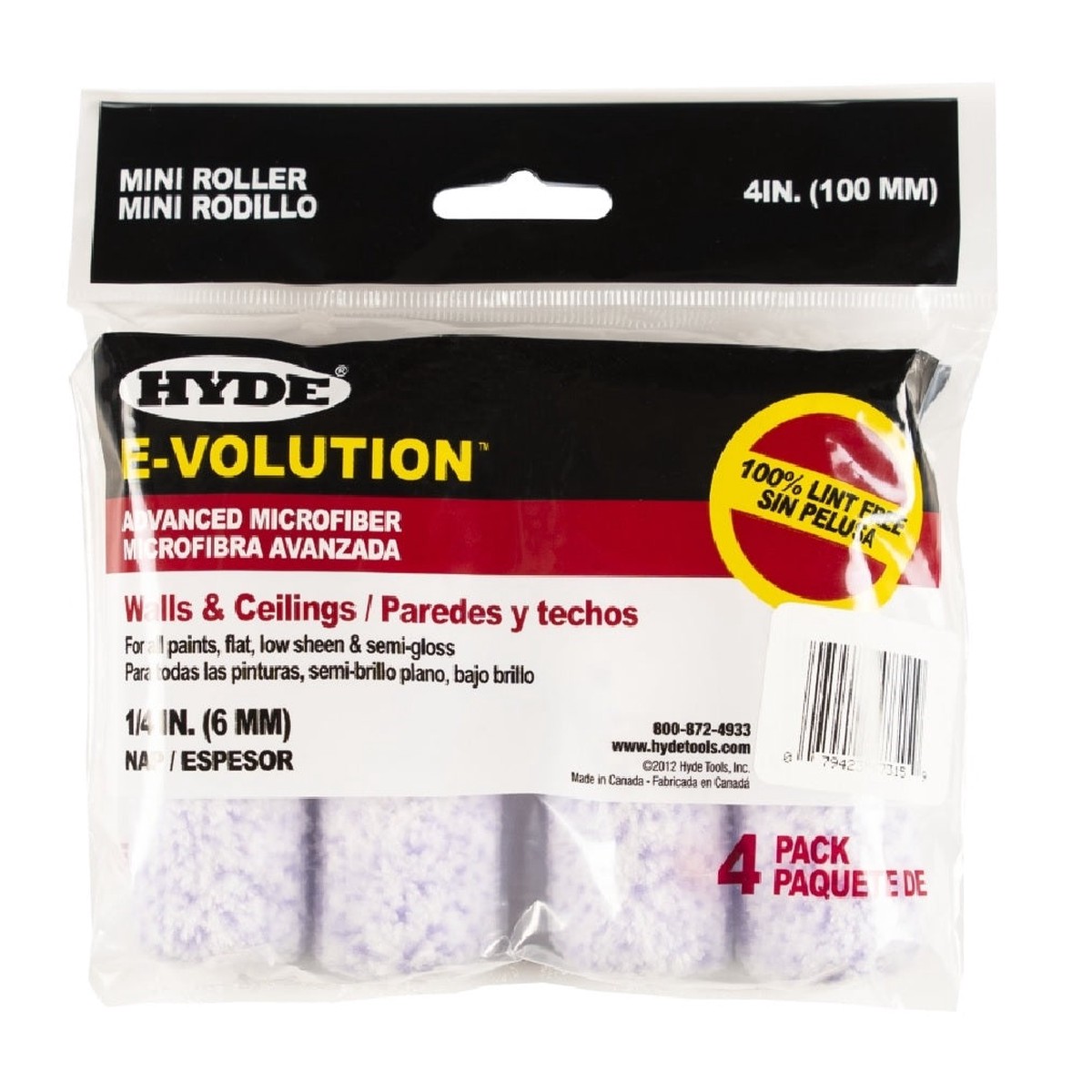 Hyde 47315 E-Volution Mini Roller Cover Semi-Gloss