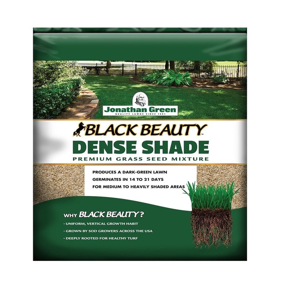 Jonathan Green 10610 Dense Shade Grass Seed Mixture 25 lbs