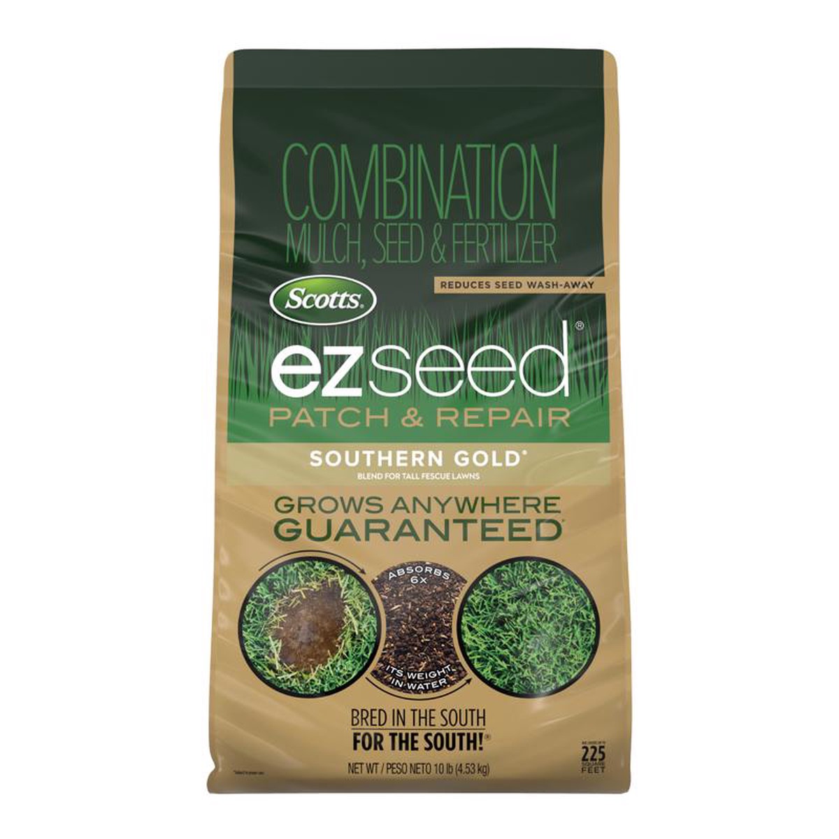 Scotts EZ Seed Tall Fescue Grass Sun or Shade FertilizerMulchSeed 10 lb