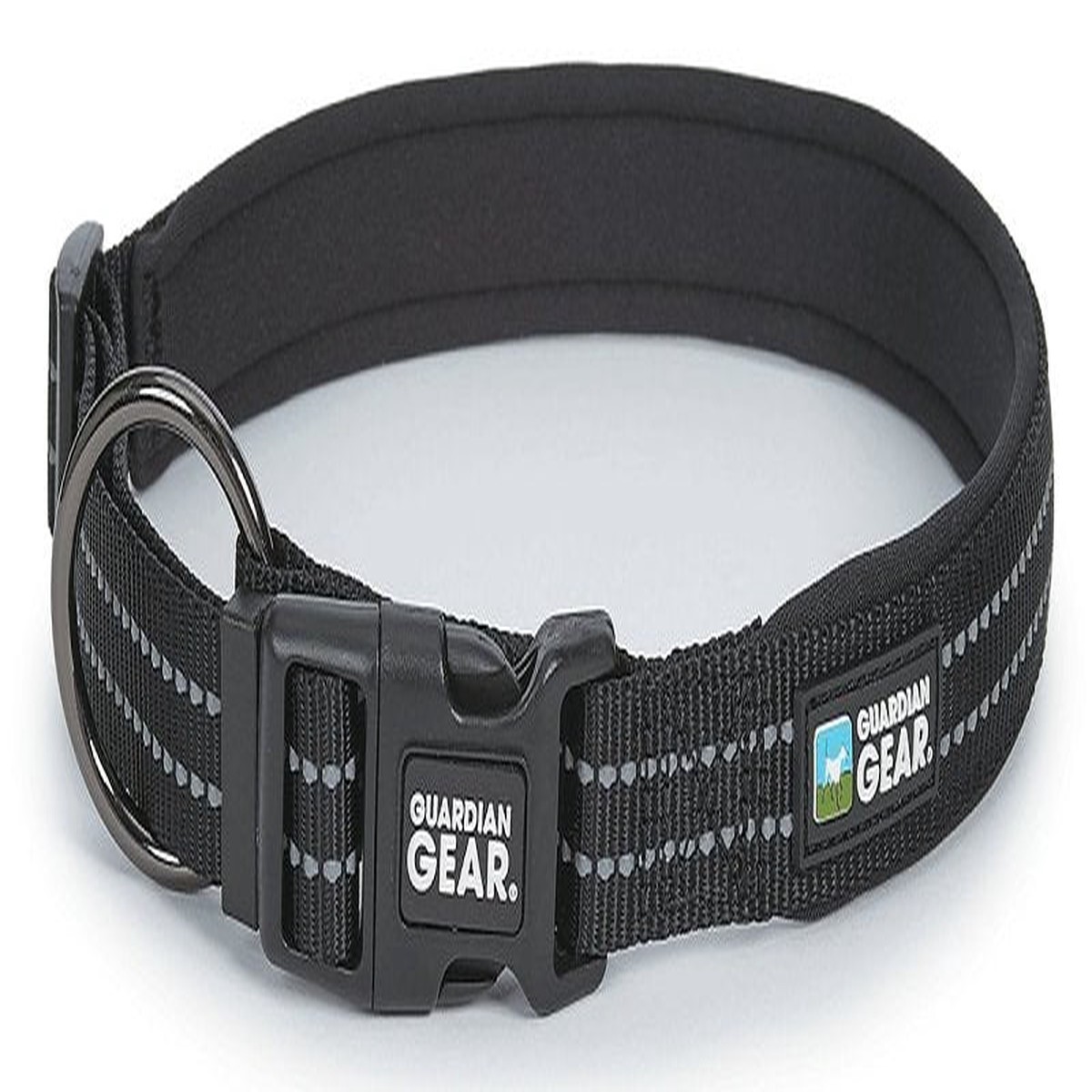 Guardian Gear ZA0006 20 30 Dog Collar O-Ring Link 20 to 30 in L Collar Nylon Jet Black