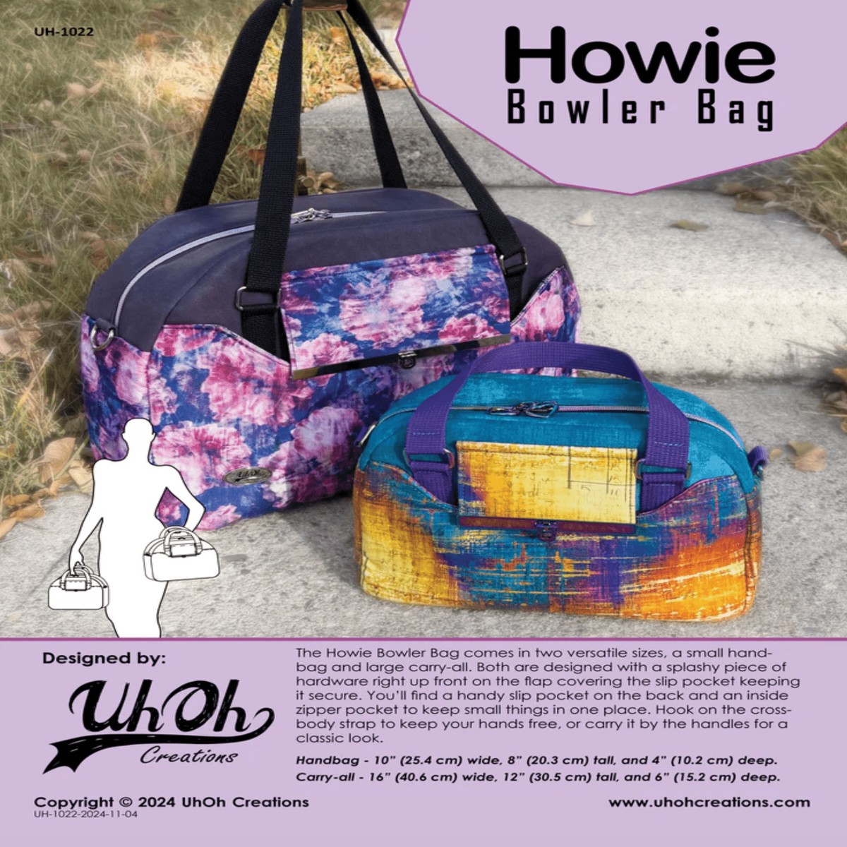 Howie Bowler Bag by UhOh Creations (Printed Paper Pattern)