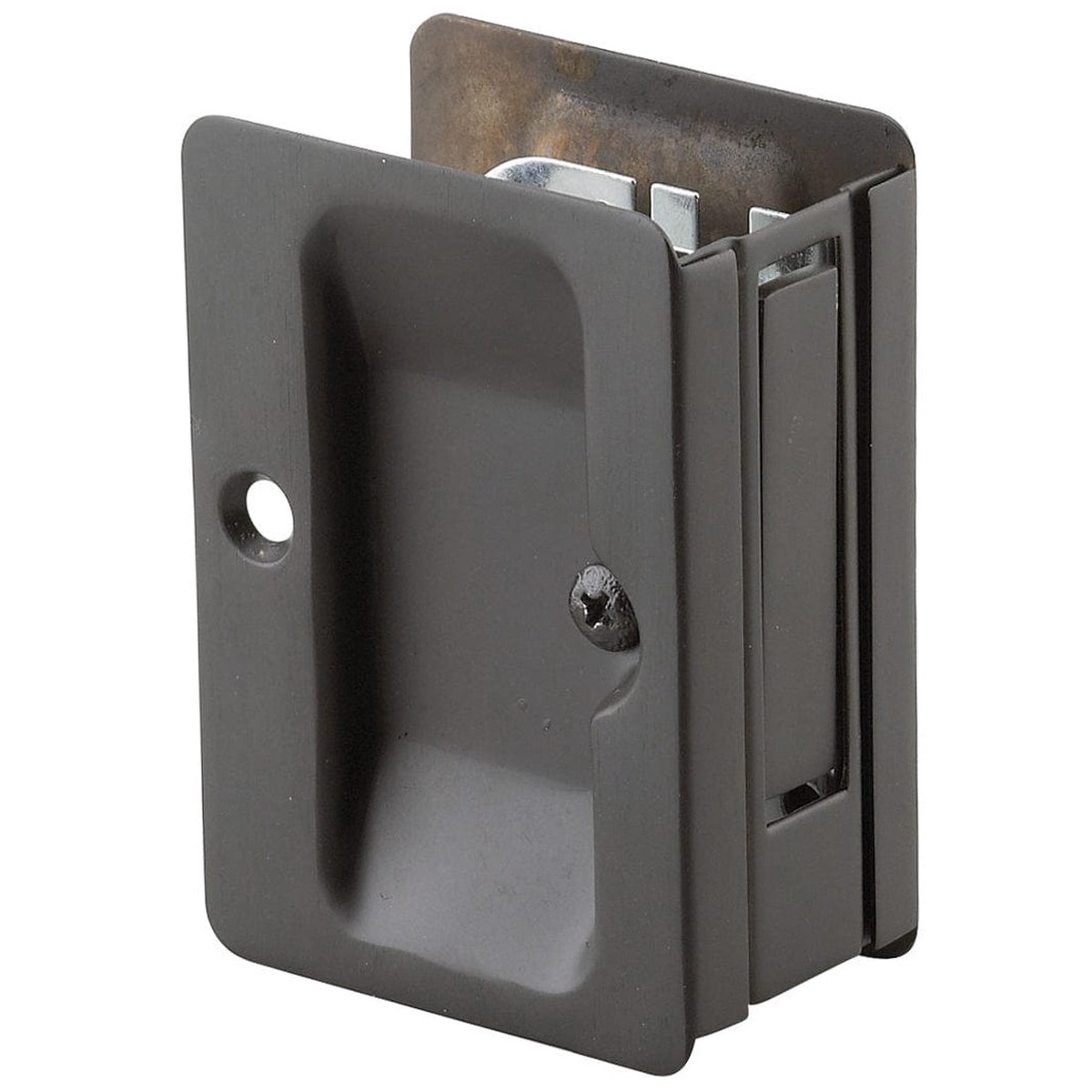 3-732 (82 mm) Pocket Door Pull Rectangular Oil-Rubbed Bronze Passage