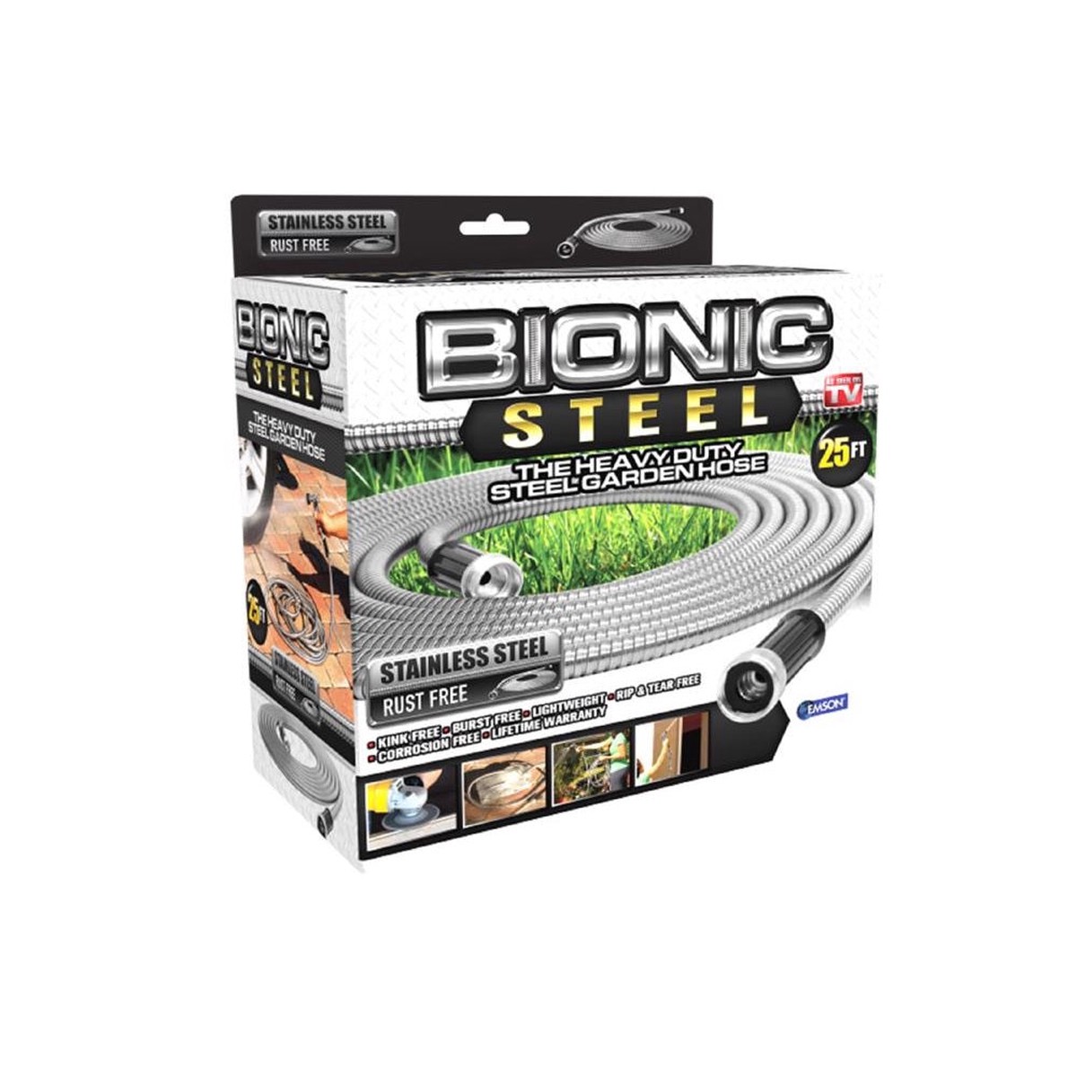 Bionic Steel 2425 Garden Hose Stainless Steel 25 Feet
