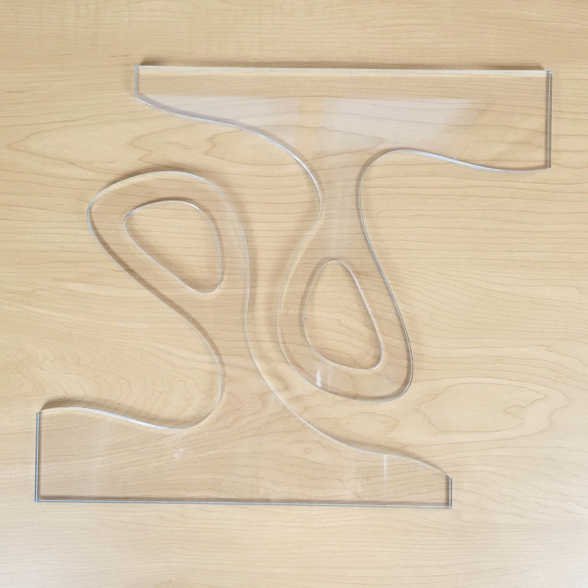 Curvy Charcuterie Board Handle Acrylic Router Template