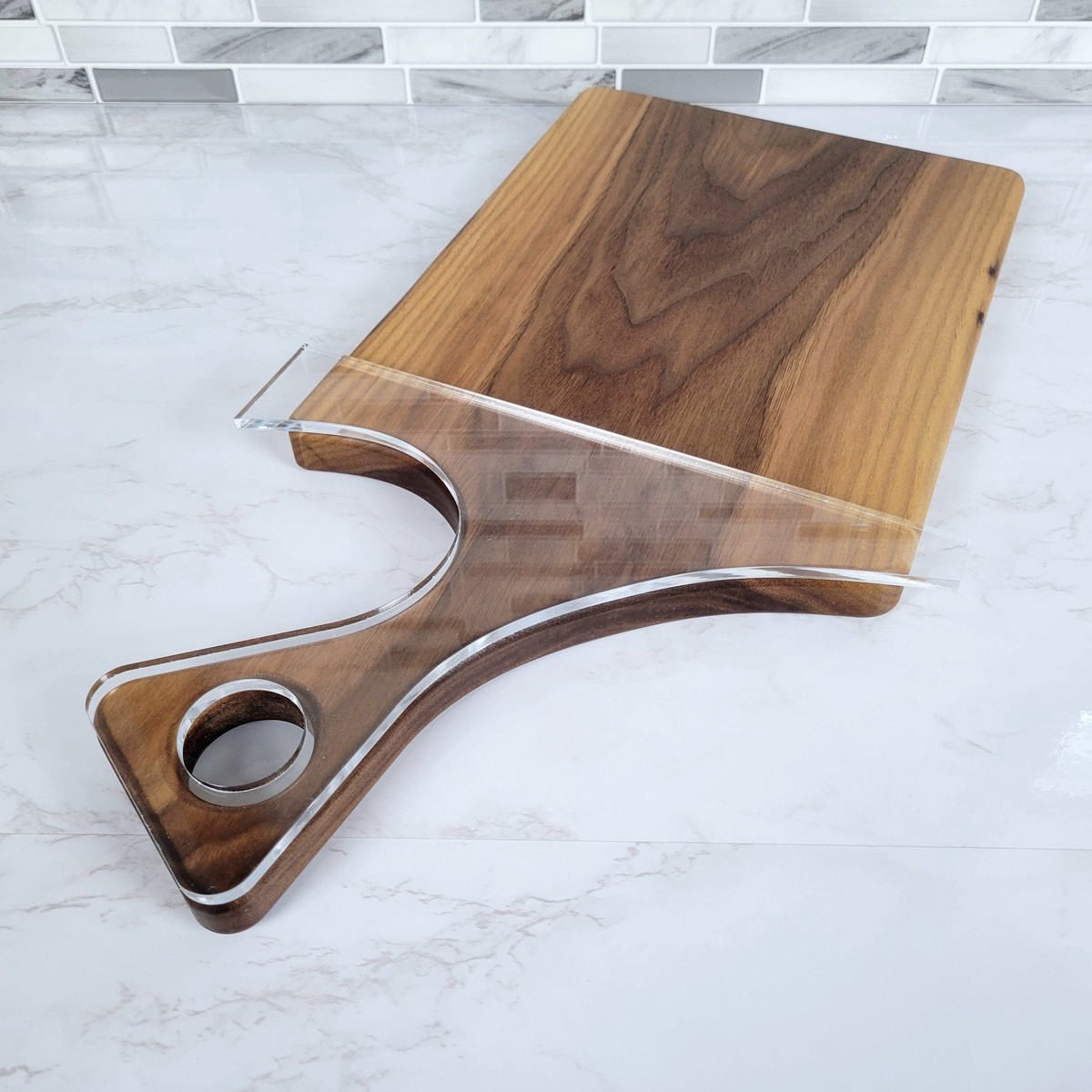 Flat Top Charcuterie Board Handle Acrylic Router Template