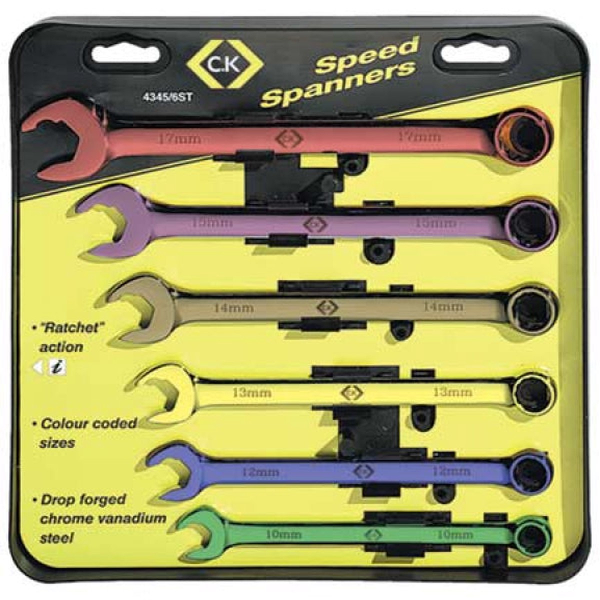 CK Tools T43456ST Speed Combination Spanner Set