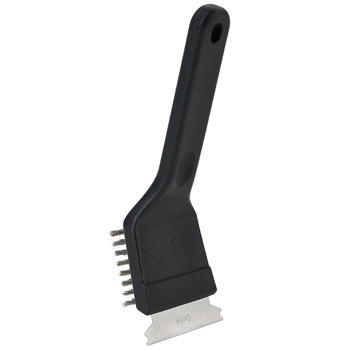 Mr BAR-B-Q 60312Y Grill Brush with Scraper Stainless Steel Bristle Plastic Handle 8 in L