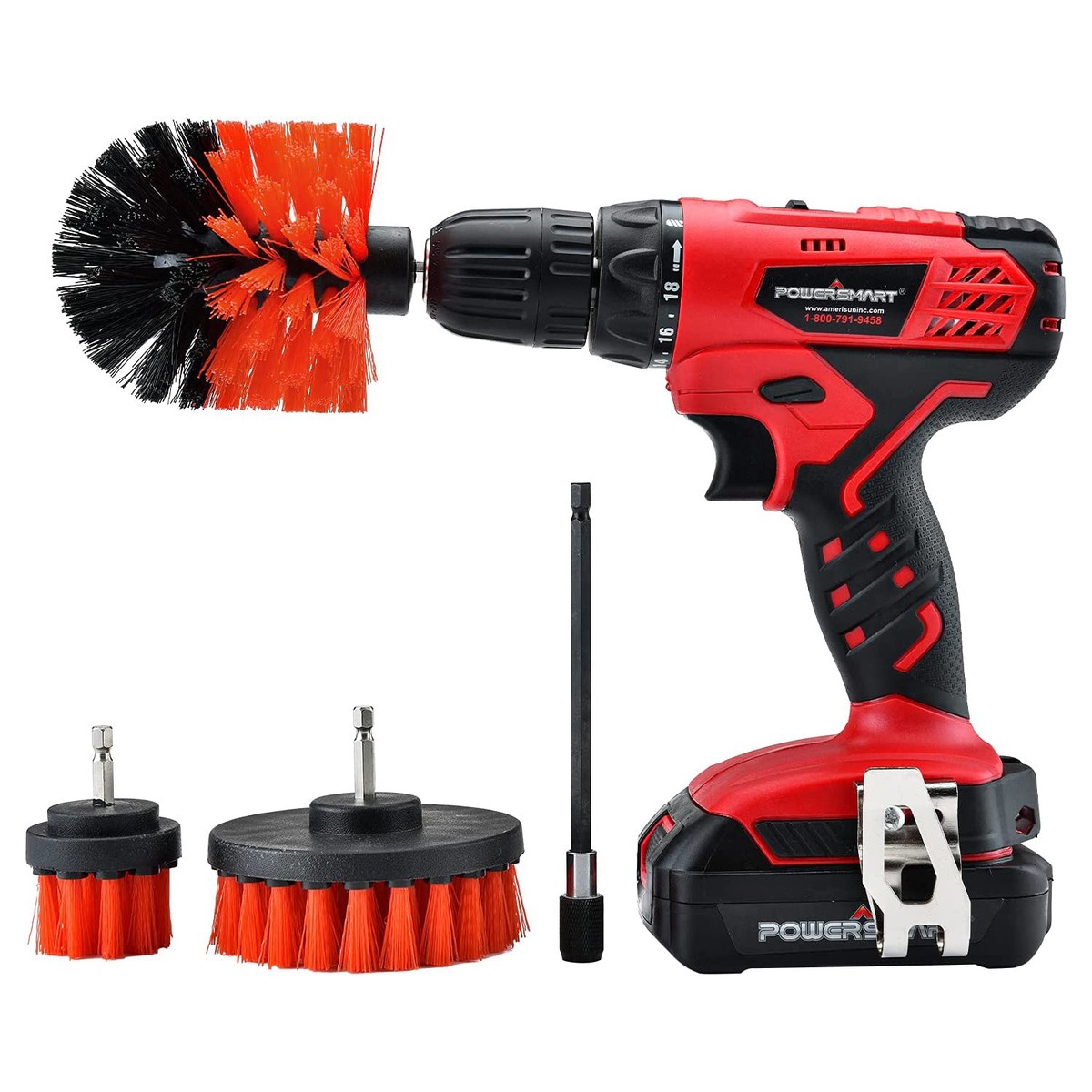 20V Cordless Drill Driver w Brushes Battery Charger Included PS76430A