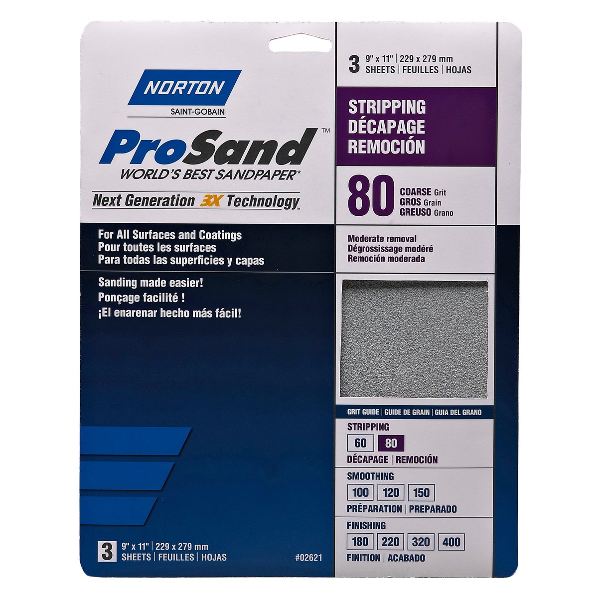 ProSand 3X Sanding Sheets - 9 x 11