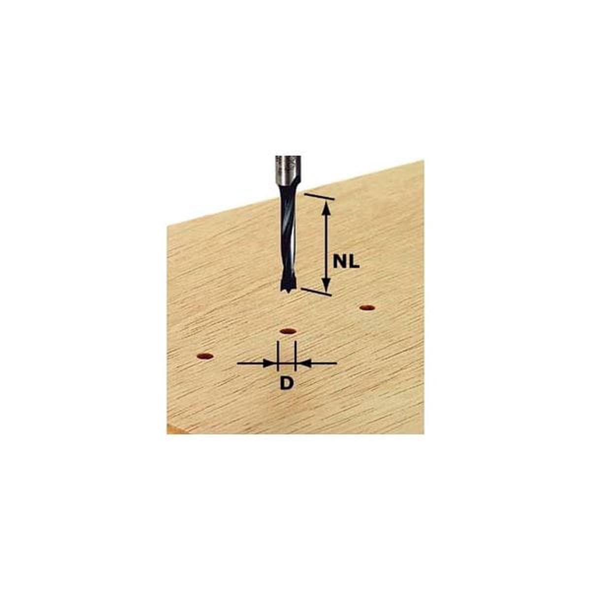 Dowel Drill Bit HW - 30 mm CL x 535 mm OAL