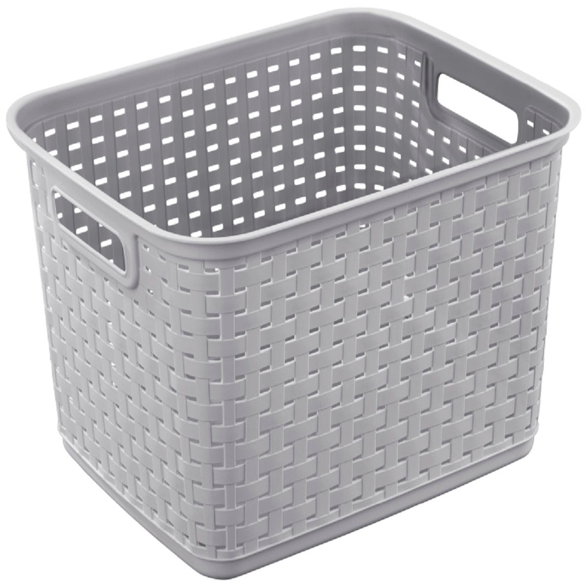 Sterilite 12736A06 Tall Weave Basket 18 cu-ft Capacity Plastic