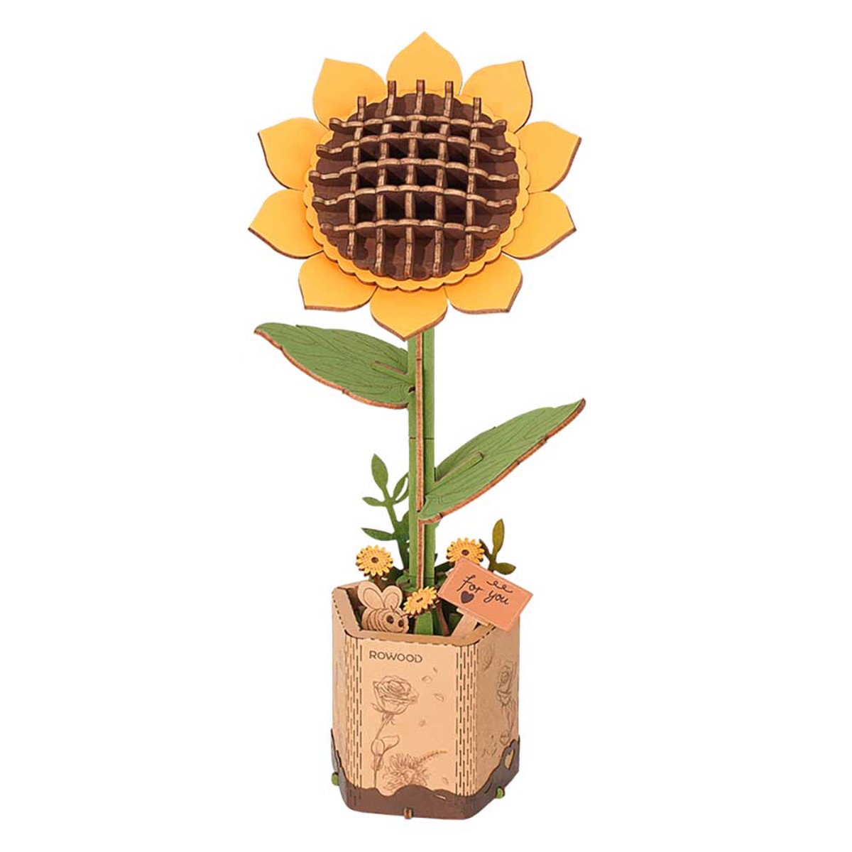 Sunflower 3D Wood Puzzle Kit