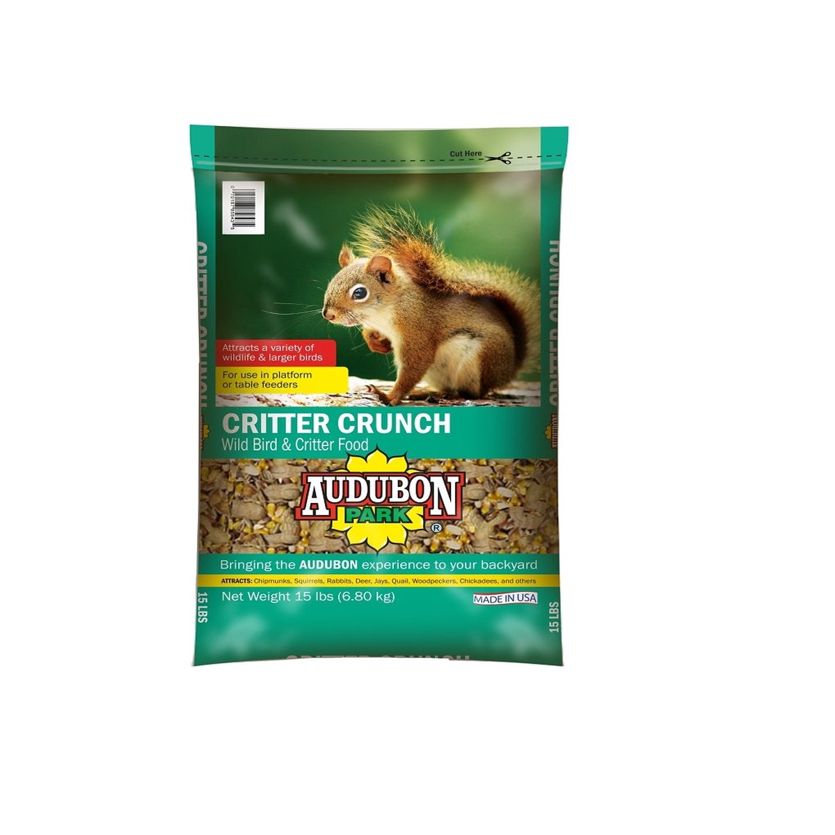 Audubon Park 12243 Wild Bird Food Critter Crunch 15 lb