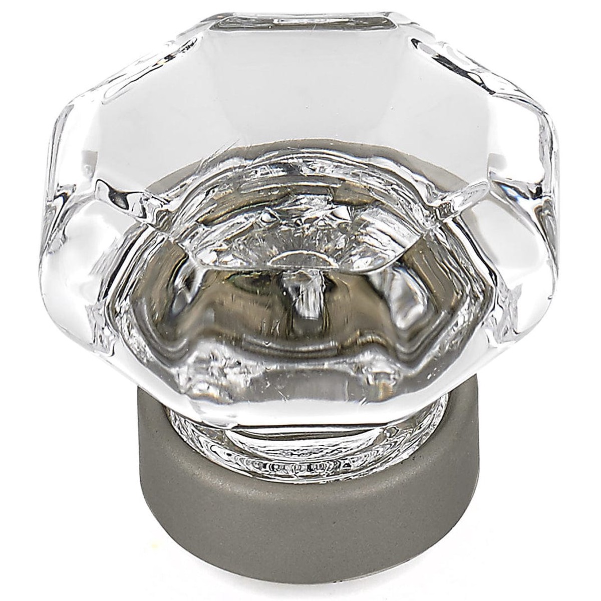 Eclectic Knob 1-516 D Matte Nickel Clear