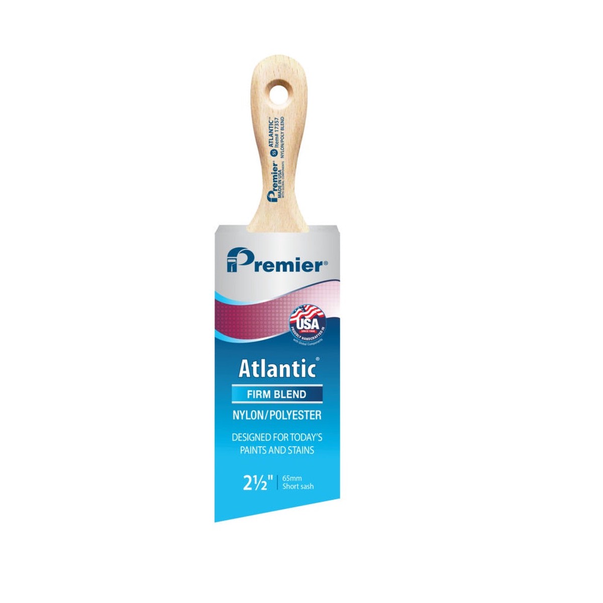 Premier 17357 Atlantic Short Sash Paint Brush 2-12 Inch