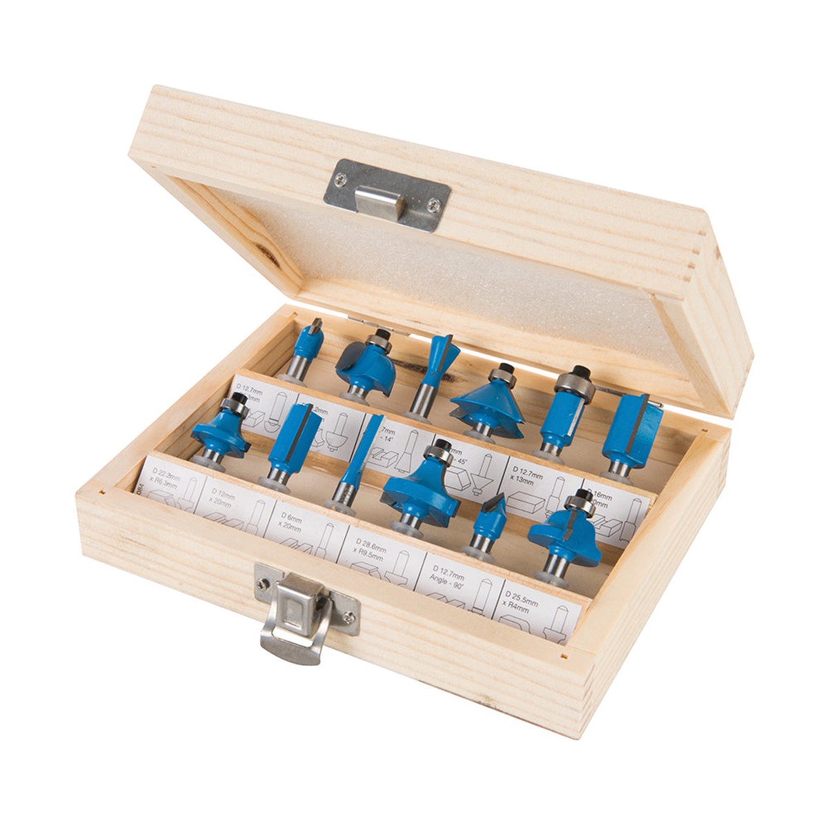 Silverline 792084 14 TCT Router Bit Set 12pce 14