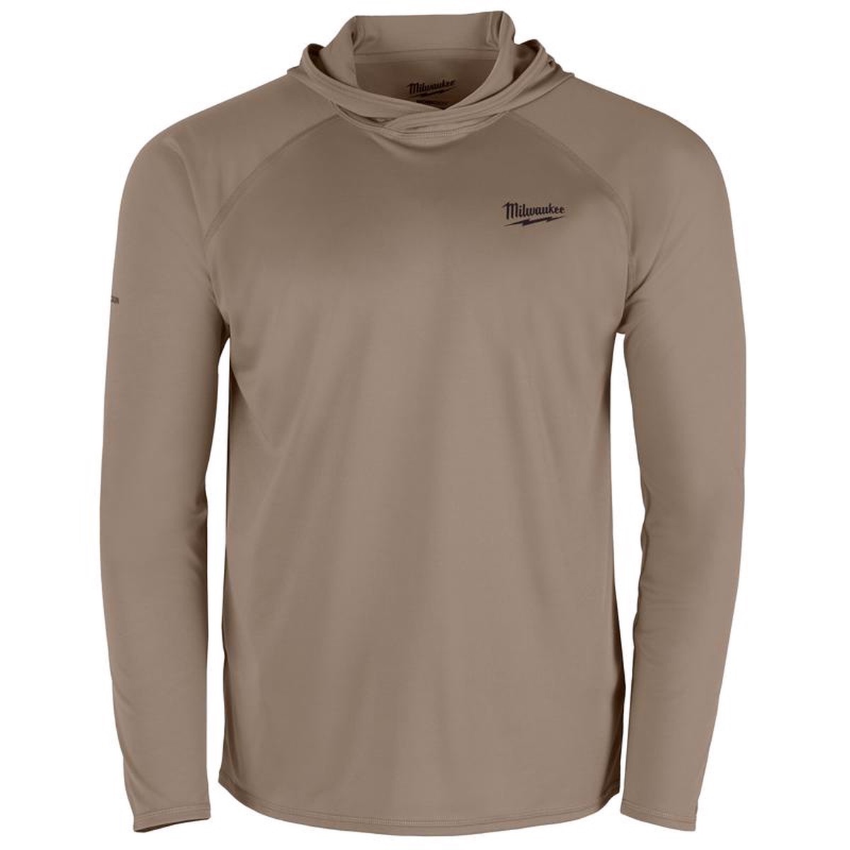 Milwaukee Workskin M Long Sleeve Mens Hooded Sandstone Tee Shirt