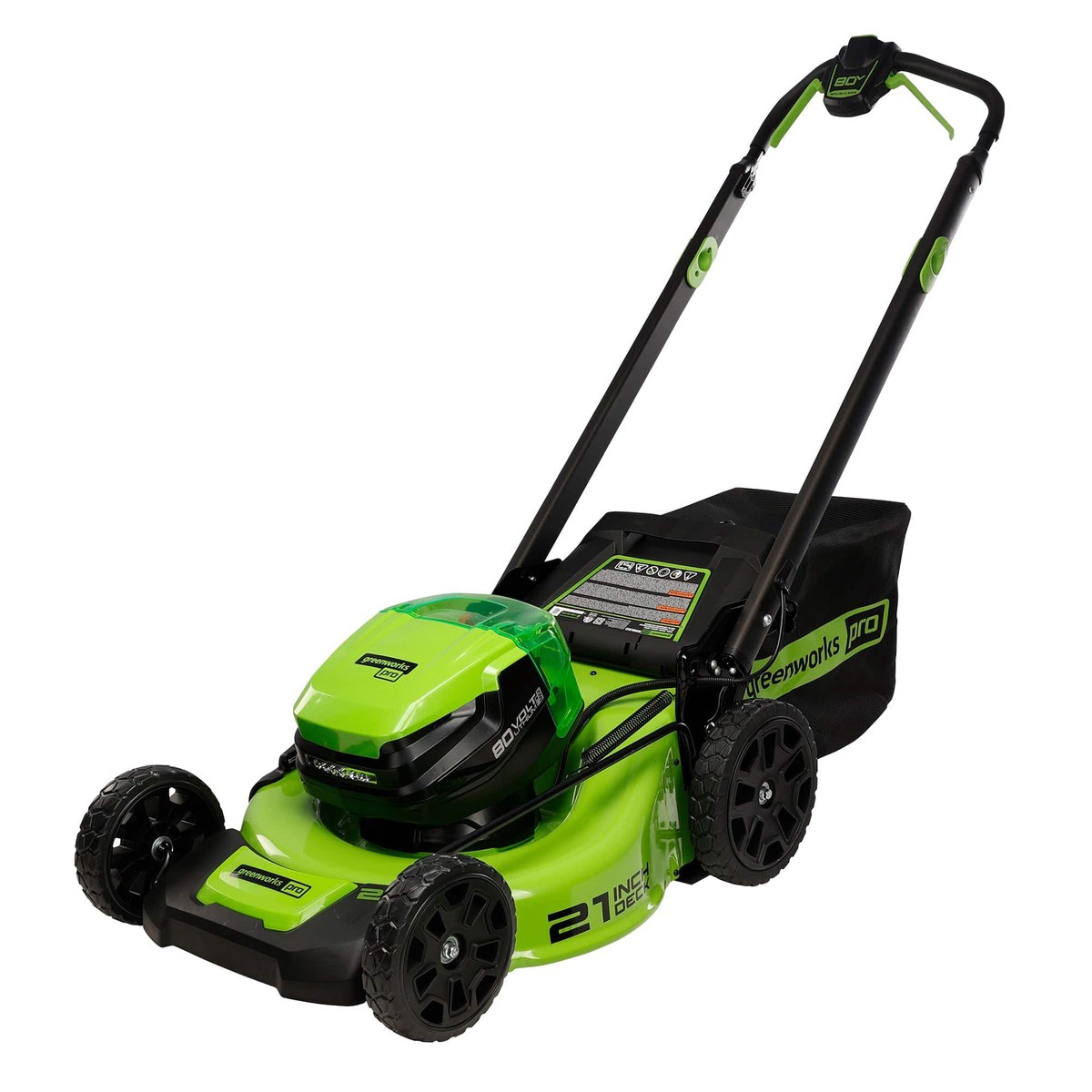 21 Push Mower Dual Battery Ports with 40 Ah Battery and 4A Rapid Charger