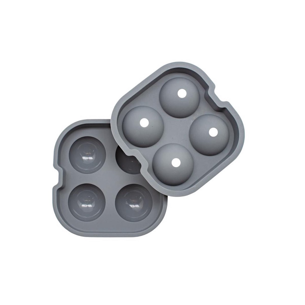BarY3 BAR-0765 Ice Tray Silicone Gray