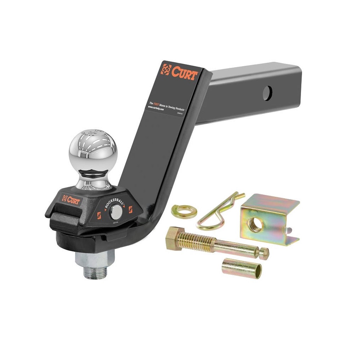 Curt 45144 RockerBall Cushion Hitch Kit Steel Powder-Coated