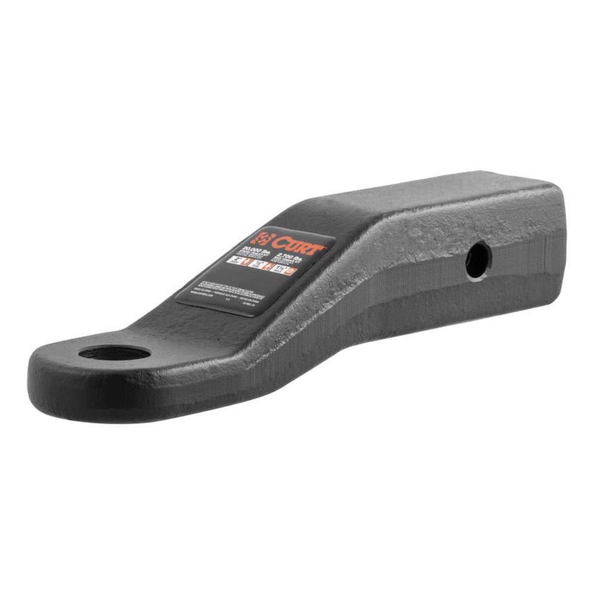 Curt 45456 Trailer Hitch Ball Mount Black Forged Steel