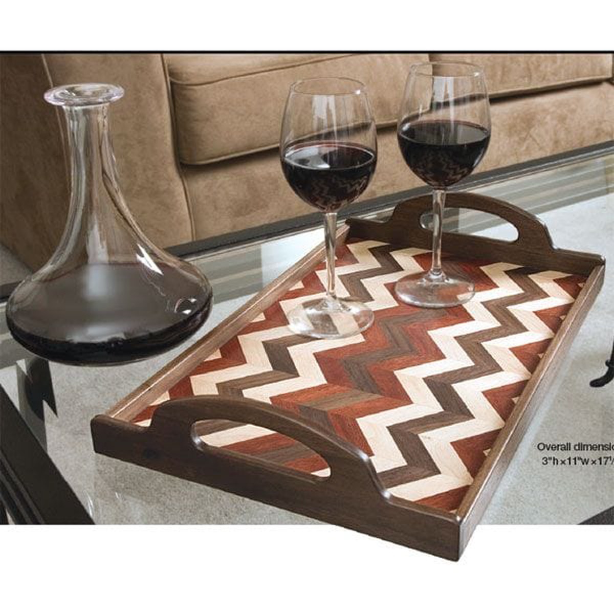 Herringbone Serving Tray - Downloadable Plan