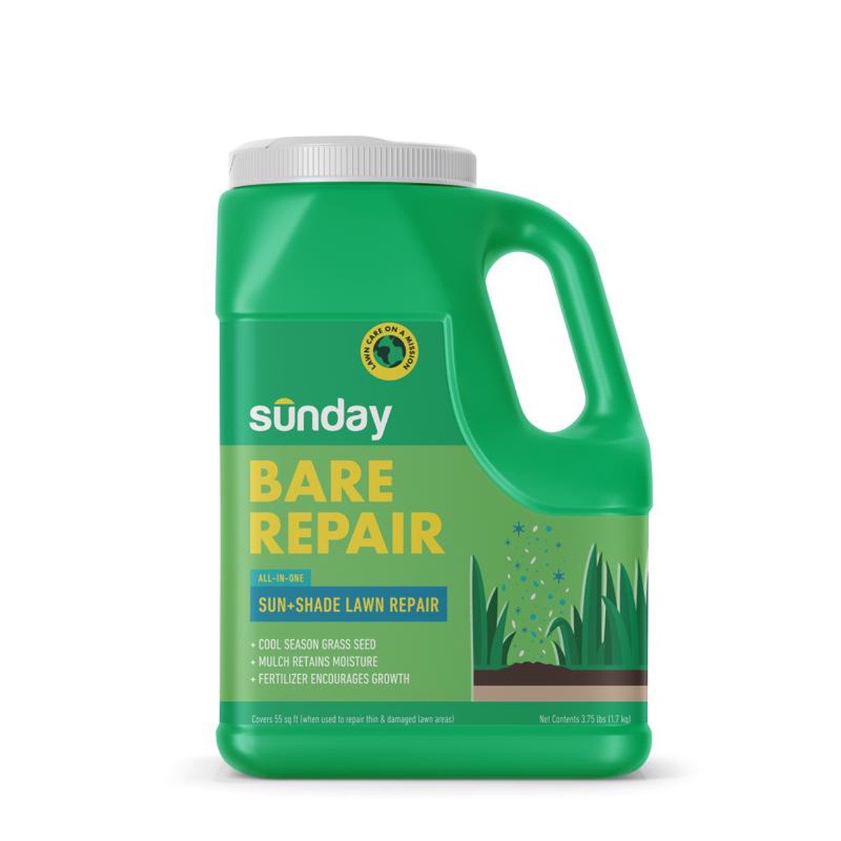 Sunday FS3001 Bare Repair Sun Shade Lawn Treatment 375 Lbs