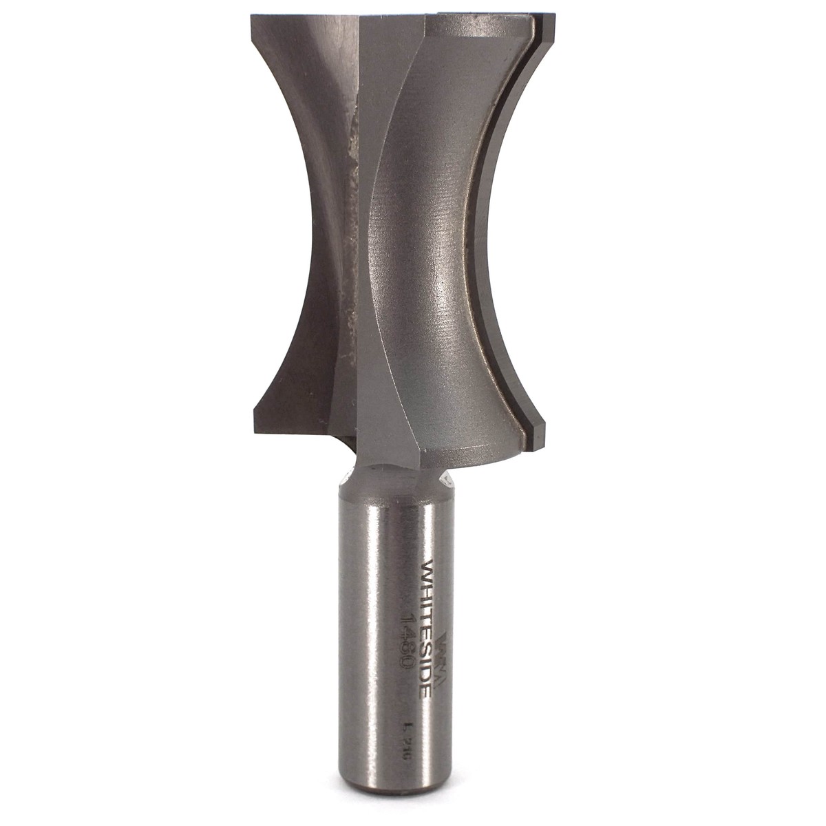 1480 Oval Edge (Half Bull Nose) Router Bit 1-12 A X 14 B X 1-34 CL 1-14 D