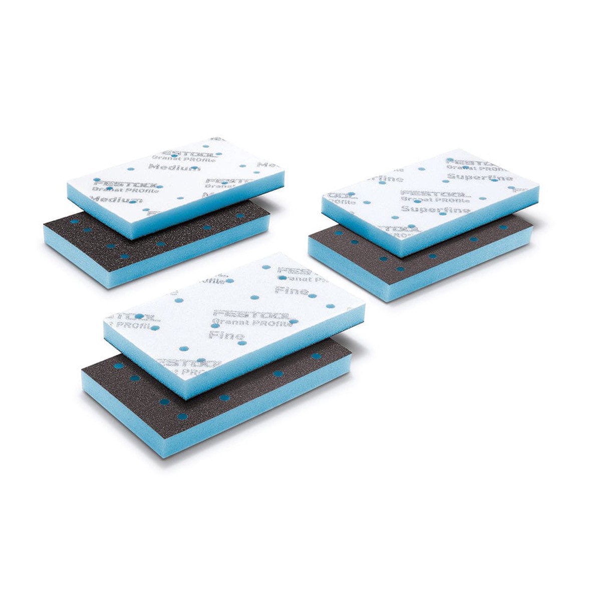 Granat PROfile Foam Abrasive Sheet - 80x133 Medium-Superfine - 10 Pack Assortment