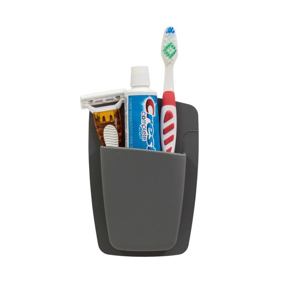 Sttelli SIO-BOR-GRA CaddyRazorToothbrush Holder Grey Silicone