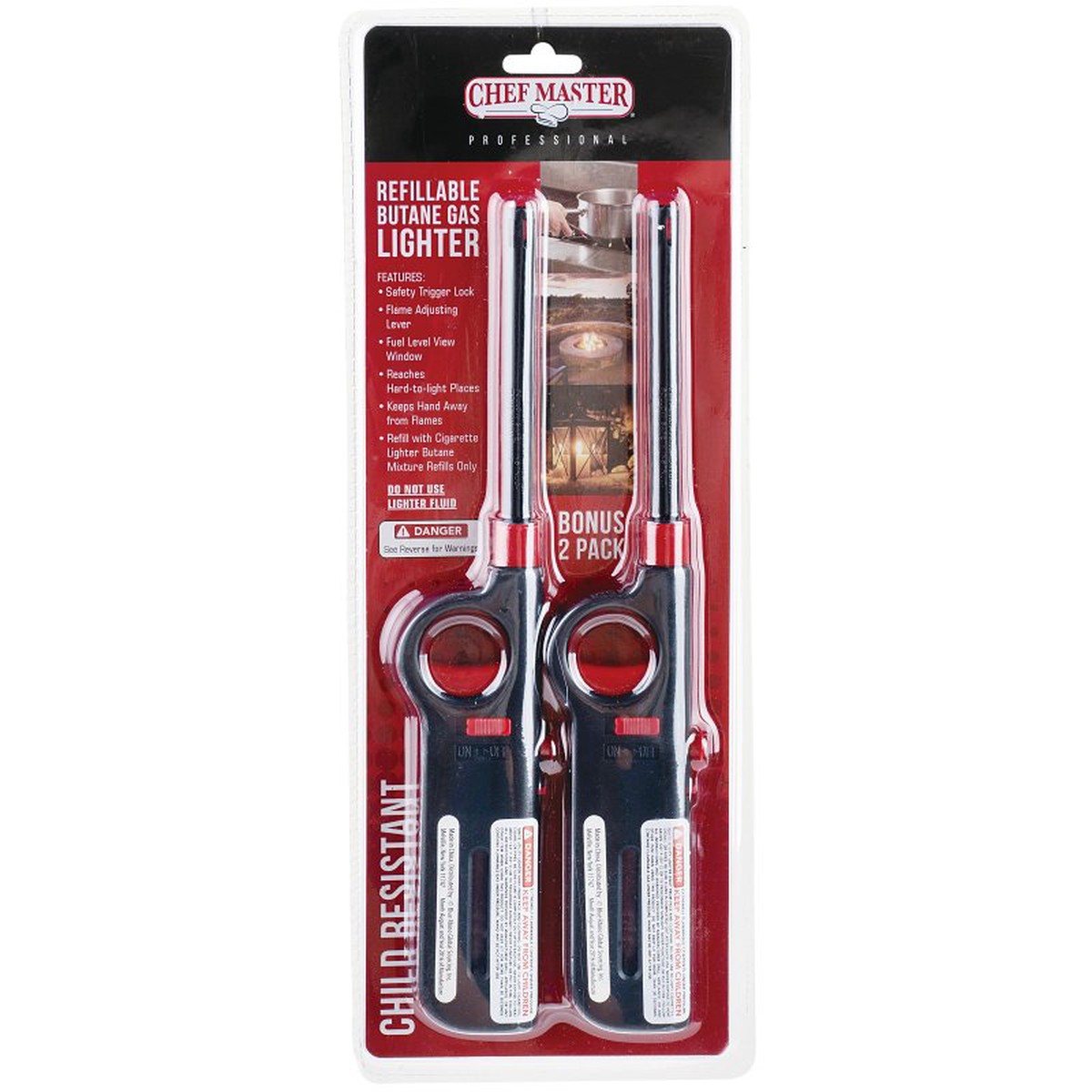 Chef Master 11006 Refillable Lighter Lever Handle
