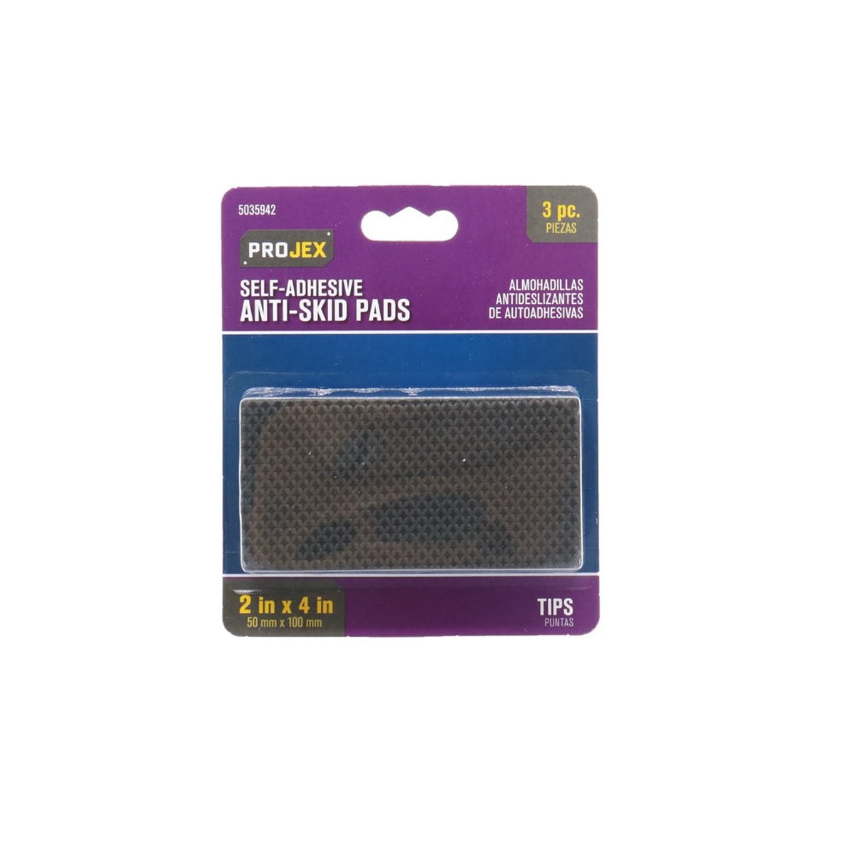 Projex 3598ACE Self Adhesive Non-Skid Pad Black