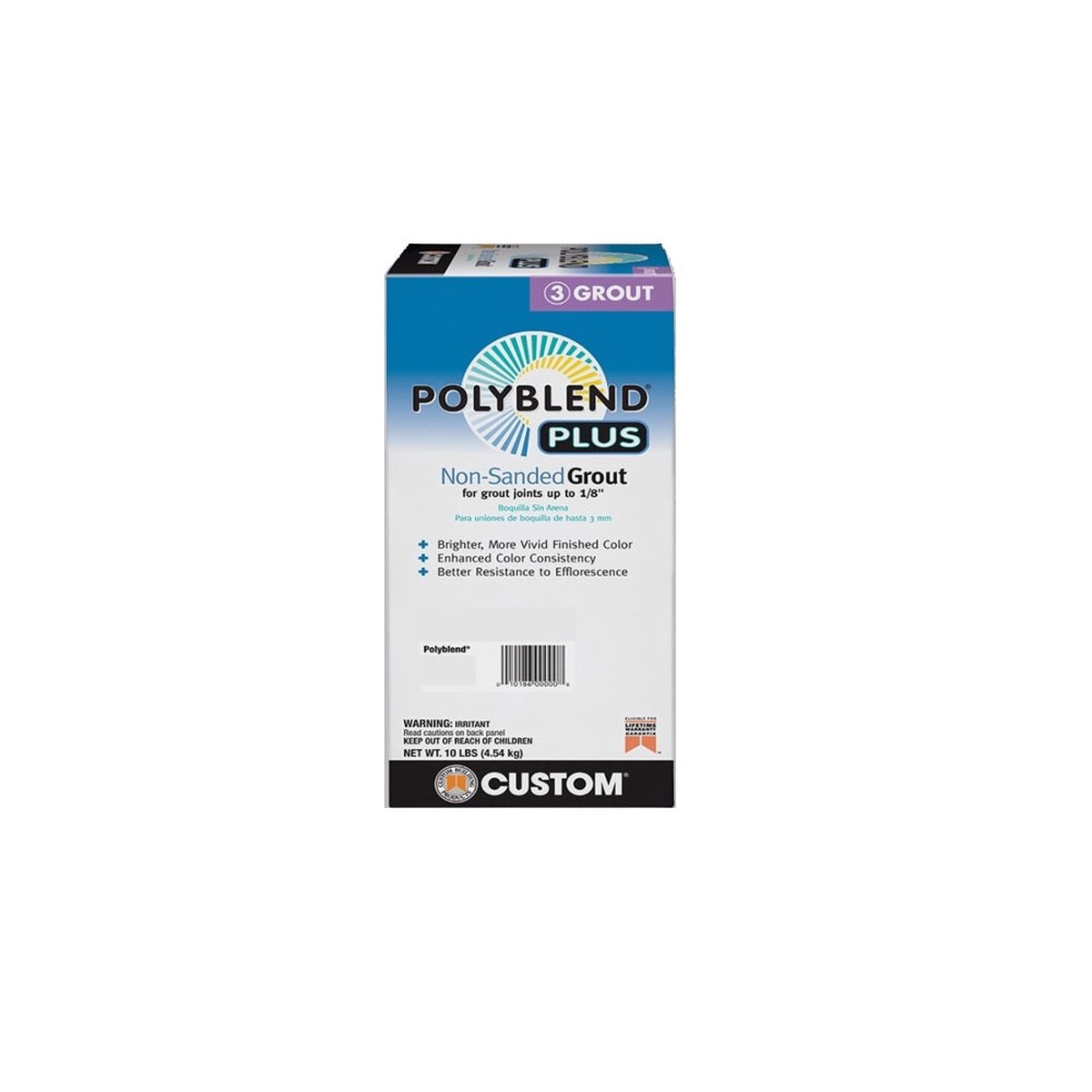 Custom Building PBPG11510 Platinum Non-Sanded Grout 10 lb