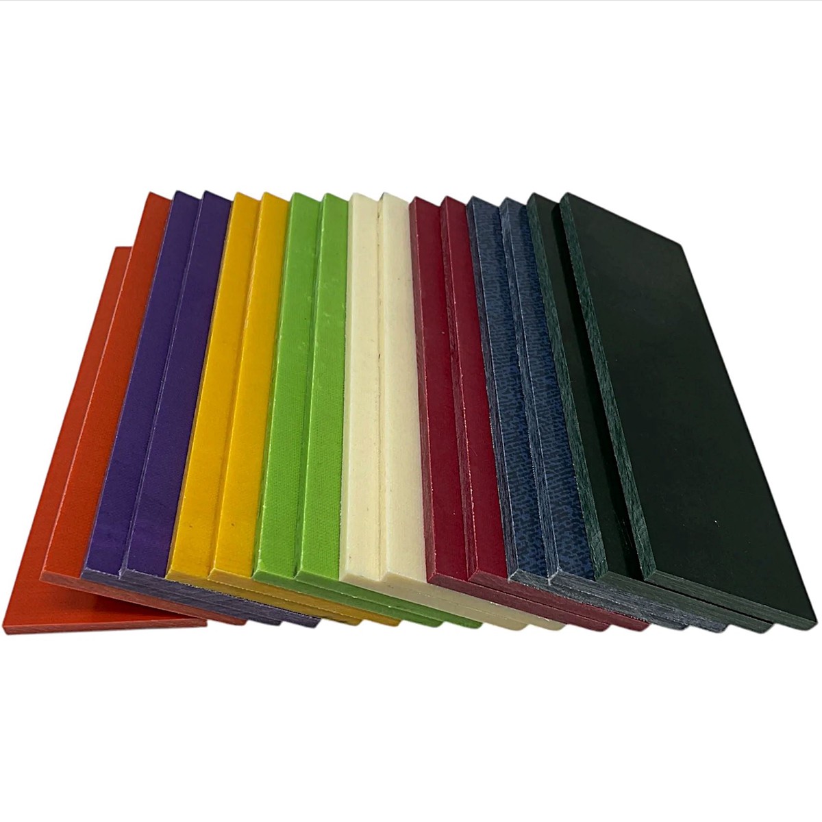 Vibe Composites- Linen Micarta- 18 Scales- (8 pairs)- Sample Pack