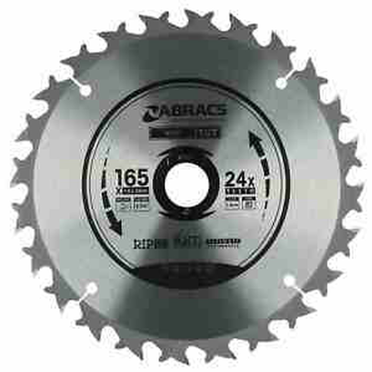 Abracs TCT Blade 165mm X 20mm X 24 Tooth Wood