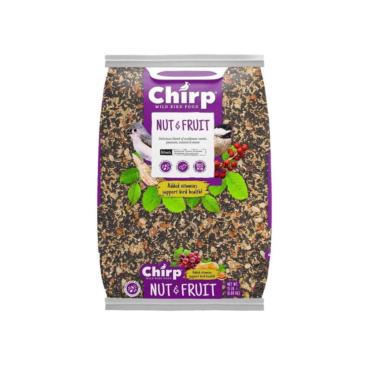 Chirp 14978 Fruits and Nuts Wild Bird Food 15 lb
