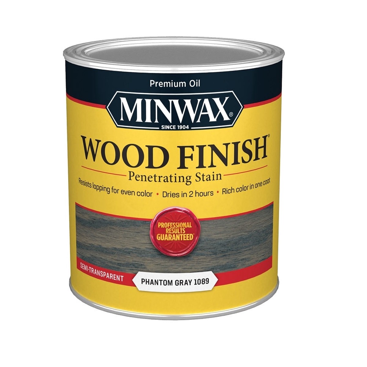 Minwax 118620000 Wood Finish Penetrating Wood Stain Phantom Gray 1 Quart