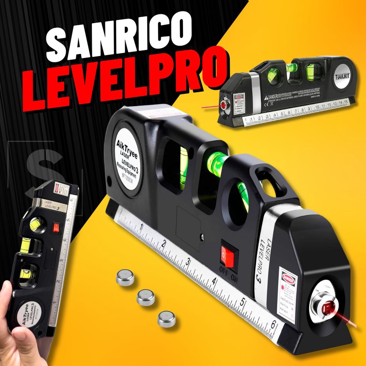 SANRICO LevelPro Laser Level Line Tool