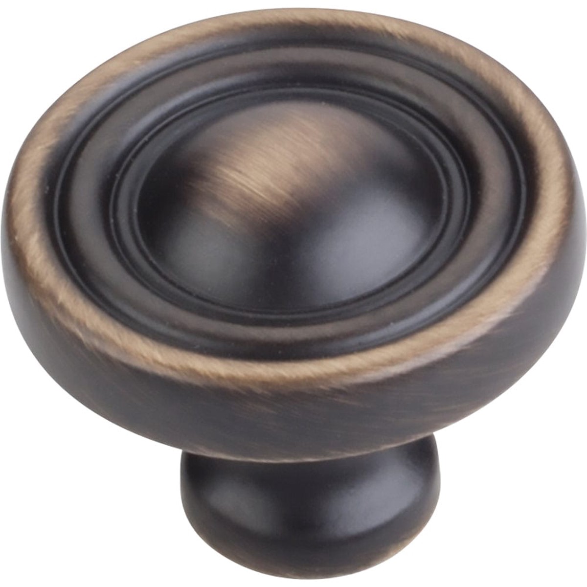 Bella Round Knob 1-38 Dia Antique Brushed Satin Brass