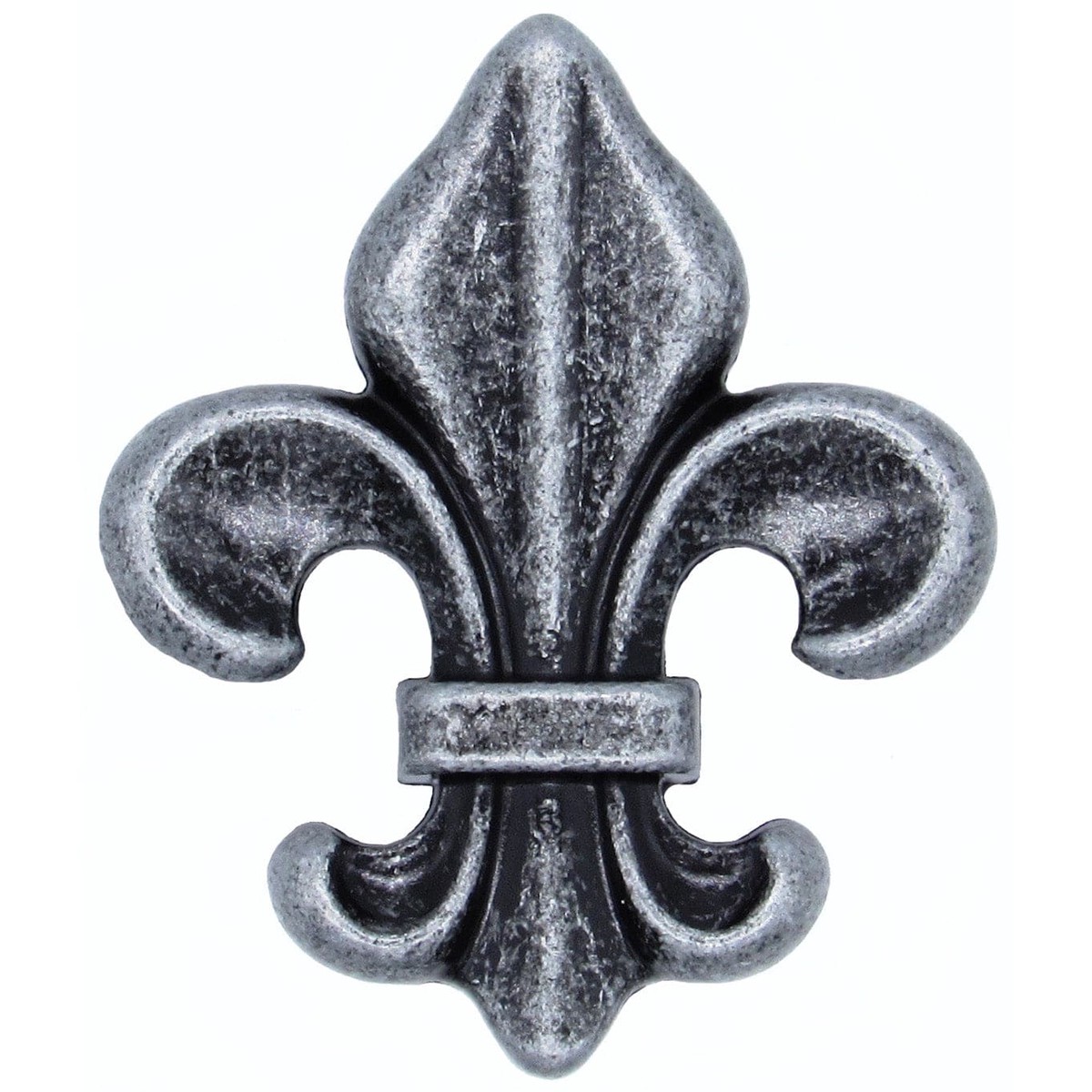 Fleur De Lis Knob Pewter Oxide